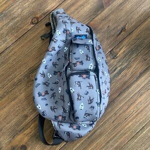 Kavu Neoprene Sasquatch print rope sling bag